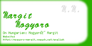 margit mogyoro business card